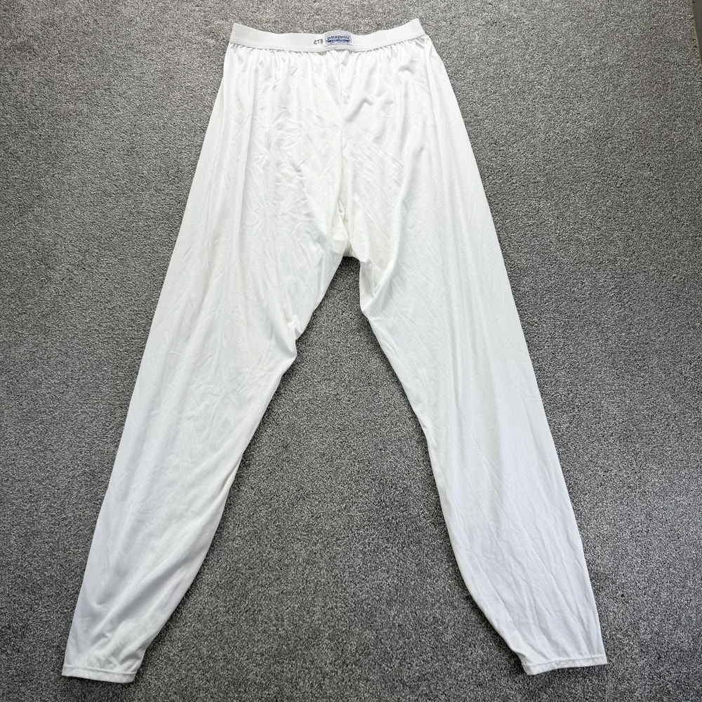 Vintage Patagonia Capilene Long Johns Mens XL White Thermal Base Layer Made USA